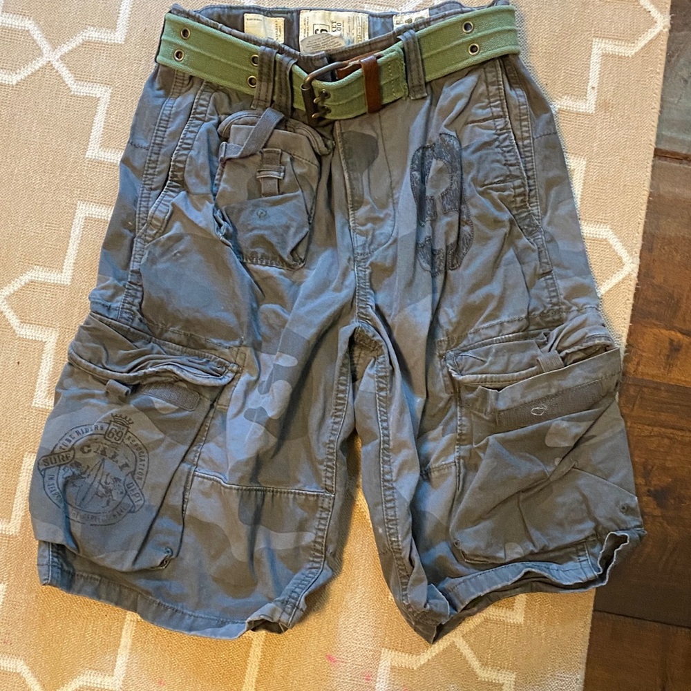 GAP Kids Cargo Shorts with Green Belt